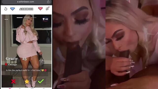 A blonde babe has a hot and steamy session with BBC in this homemade video