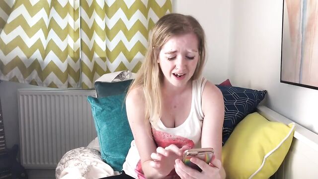 Small dick humiliation with a vibrator for intense edging