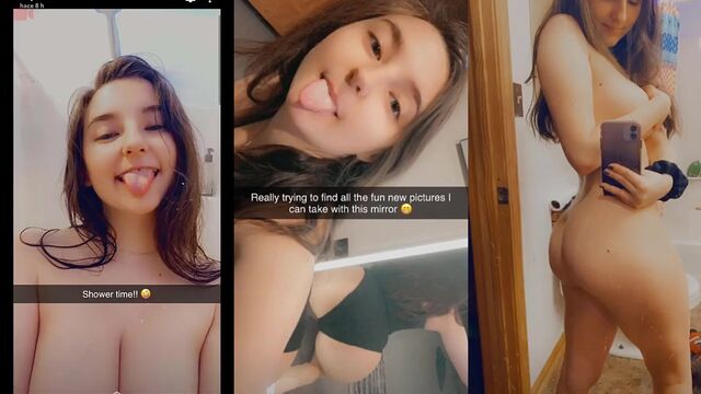 AftynRose ASMR takes shower and removes her clothes in a sensual scene