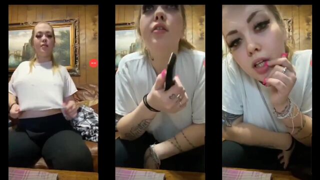 Periscope Girls with small tits fuck and give a deepthroat blowjob