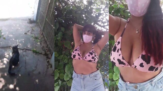 A sexy webcam model from Argentina performs a hot striptease show on Cam4