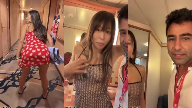 Passionate lay and Alina in public travel adventures