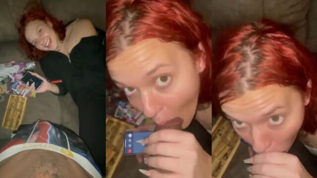 Redhead slut caught cheating, gets fucked by BBC