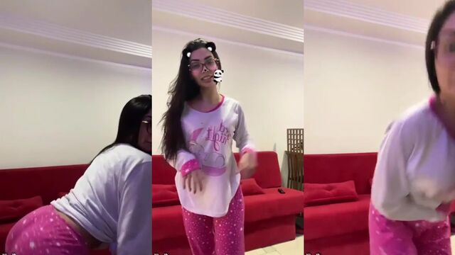 A very hot gothic novinha dancing on the funk