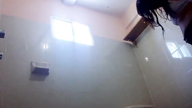 I spied on my stepsister and then fucked her hard