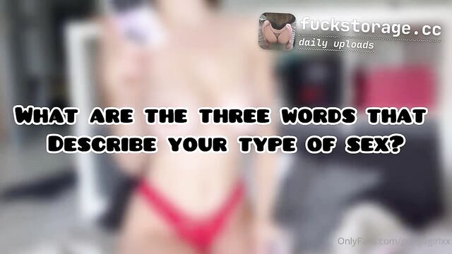 A busty model exposes her big tits in a random leak