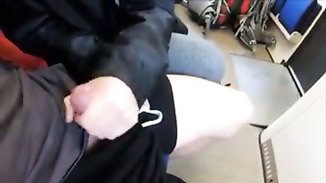 A girl who has no shame will do anything for a cock on the train
