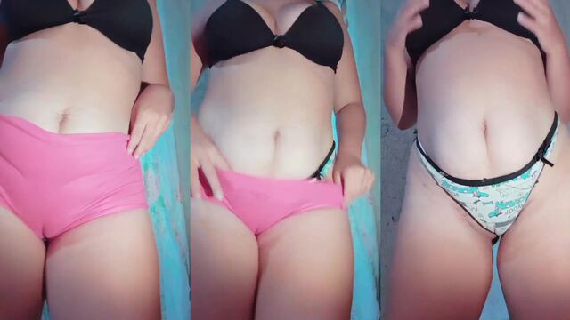 The hottest TikTok PAWG is showing off her big ass in thong underwear