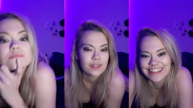A sexy blonde girl shows her ass on Periscope and gets fucked hard