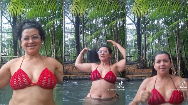 A very hot and juicy Raimunda is showing off her talents in a steamy video