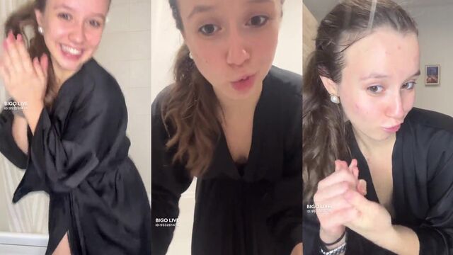 An innocent teen’s virgin pussy slip during an Instagram Live stream