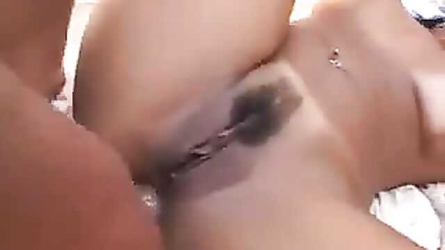 Ju Pantera has a threesome on a boat with two black cocks