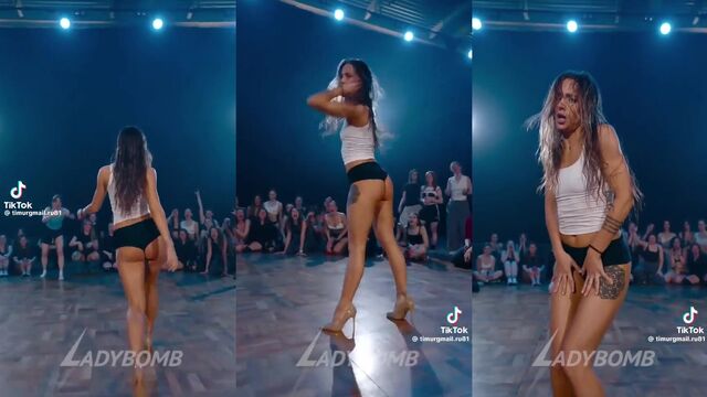 Short bikini dance with a hot Brazilian influencer, Sainha Gostosa