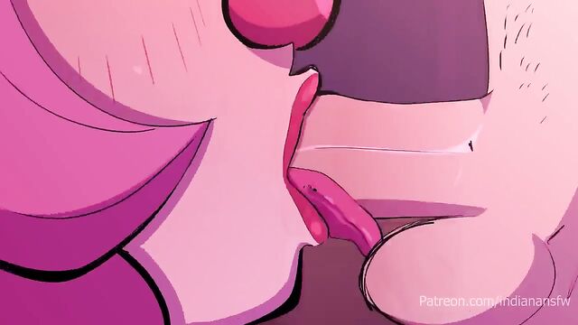 Big tits anime girl gets her pussy filled with sticky sperm