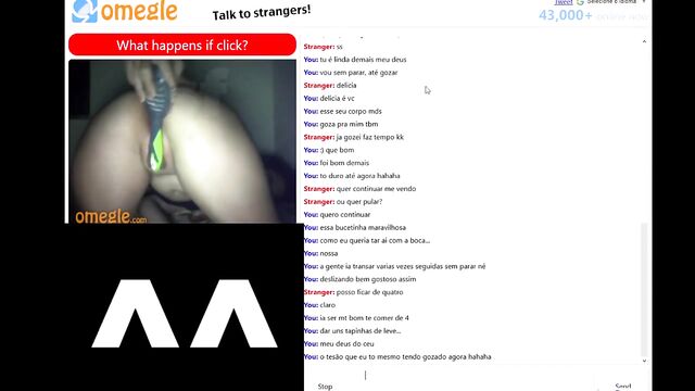 Brazilian babe Dalva Vagabunda masturbating on Omegle with toy