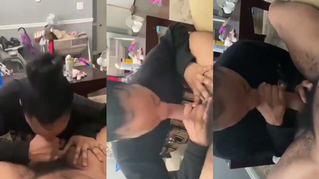 Skinny ebony thot gets her pussy and throat fucked on camera by a cheating freak