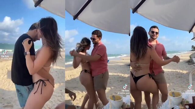 Short bikini dance with gostosa beauty on TikTok