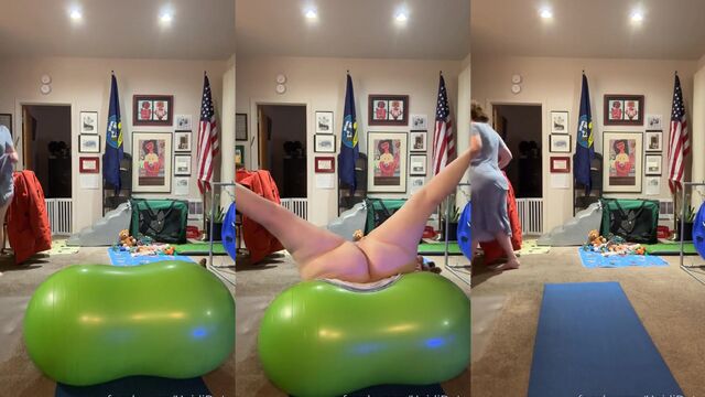 Fit granny Heidi Duty gets fucked by yoga teacher