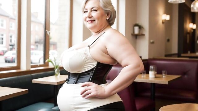 Mature BBW GILF gets fucked doggystyle - Real amateur couple having sex, homemade video - wife gets