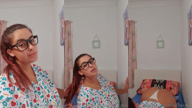 A Spanish girl caresses her big tits while enjoying a hot bath