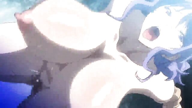 Hot Japanese big tits action with amazing breast movement