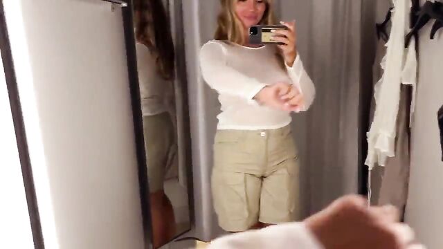 See-through dress try-on haul with a focus on showcasing the dress's transparency