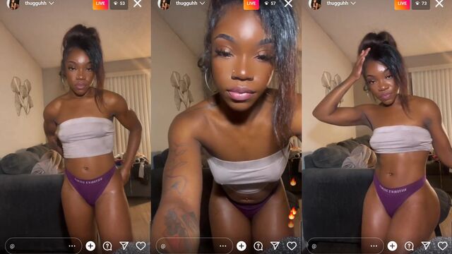 Slim Ebony Teen Twerking Her Fat Ass