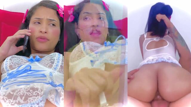 Anjinha safada faz boquete como uma verdadeira novinha