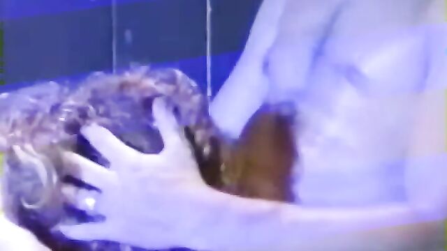 Elizabeth Berkley in wet and sweaty softcore lesbian love scene