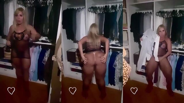 Hot Brazilian milf with big ass dances on the beach and fucks hard
