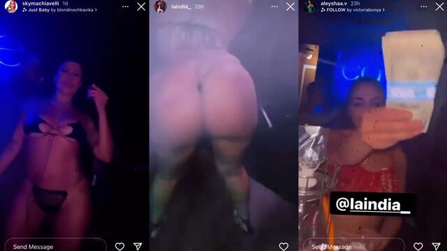 Thick Latina stripper shows off her phat ass on Instagram