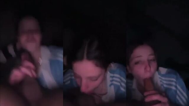 I taught her to suck my cock without hands
