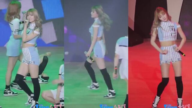 Japanese K-pop idol Momo Twice performs twice to impress fans