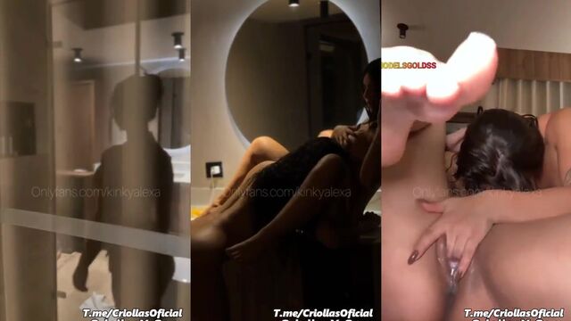 A beautiful Venezuelan woman has a hard sex session with her partner