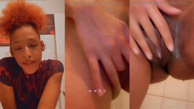 An Instagram thot exposes herself, showcasing her stunning physique for followers