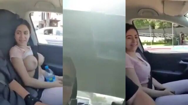A cute girl with big tits is doing a massage session