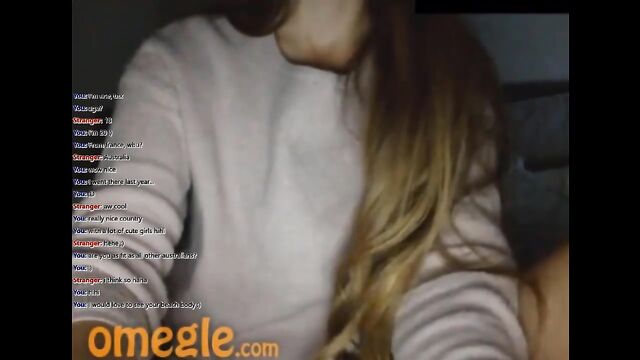An Aussie guy teases a Swedish babe on cam, playing a daring game