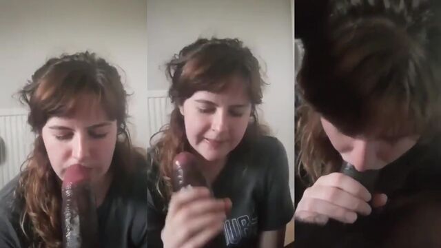 A white slut gets her pussy stuffed with BBC in this hot video