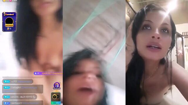 A hot brunette with a nice ass fucks with Diosavalent