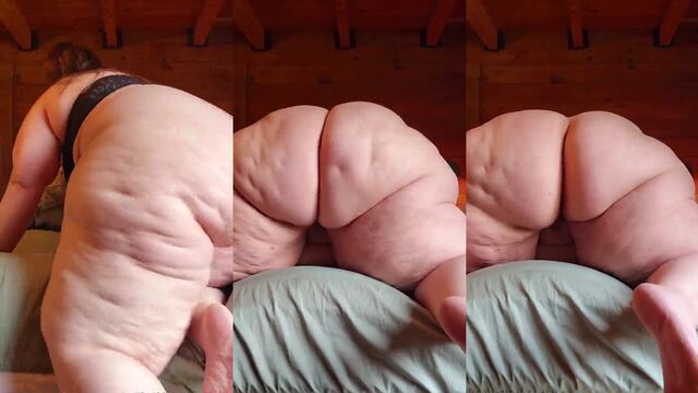 Fat belly feedee gets clapped after wobbly soles action