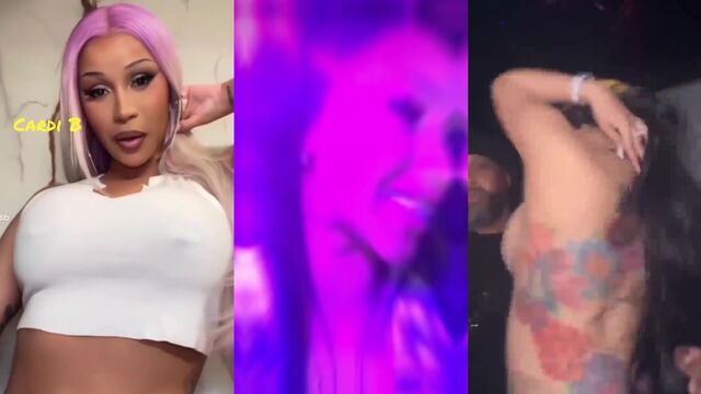 Cardi B gets fucked by a bunch of dudes in this parody video