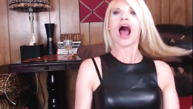 A mature woman teaches her husband to obey through interracial humiliation