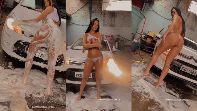 Amanda Souza shows off her thot skills in California