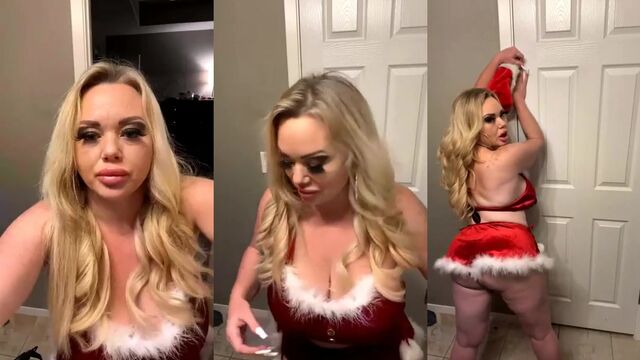 Bimbo with massive fake boobs gets fucked hard in her pussy and ass