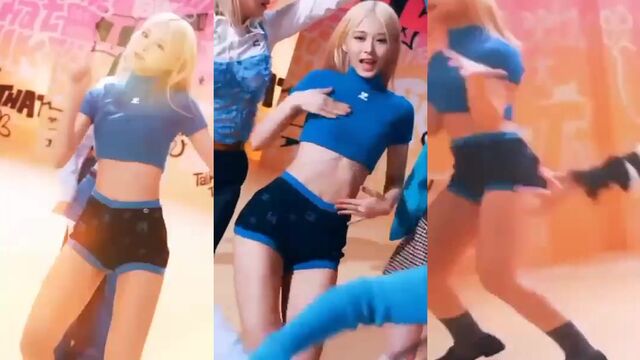 Hot K-pop TWICE member Tzuyu shows her wet pussy in sexy heels