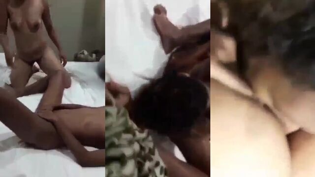 Finger-fucking, tongue-licking, and pussy-slapping action all in one!
