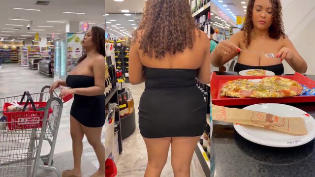 Morena gostosa rabuda exibindo seu corpo na janela para os vizinhos