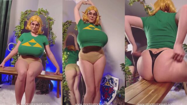 Trashy bimbo does car wash twerk with her big fake boobs