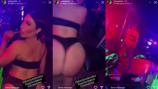 Thick Latina stripper shows off her phat ass on Instagram