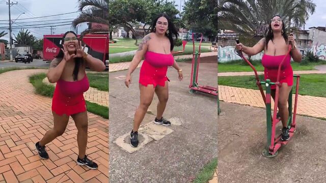 A huge black chick with a fat ass was exposed in a compromising leak